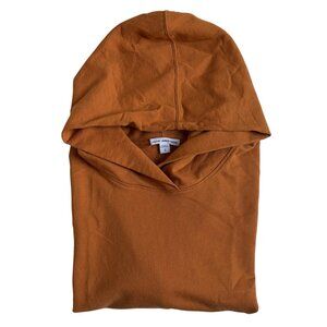James Perse Cropped Cotton-Jersey Hoodie (Light Brown / Tan) - Size 2 (Medium)